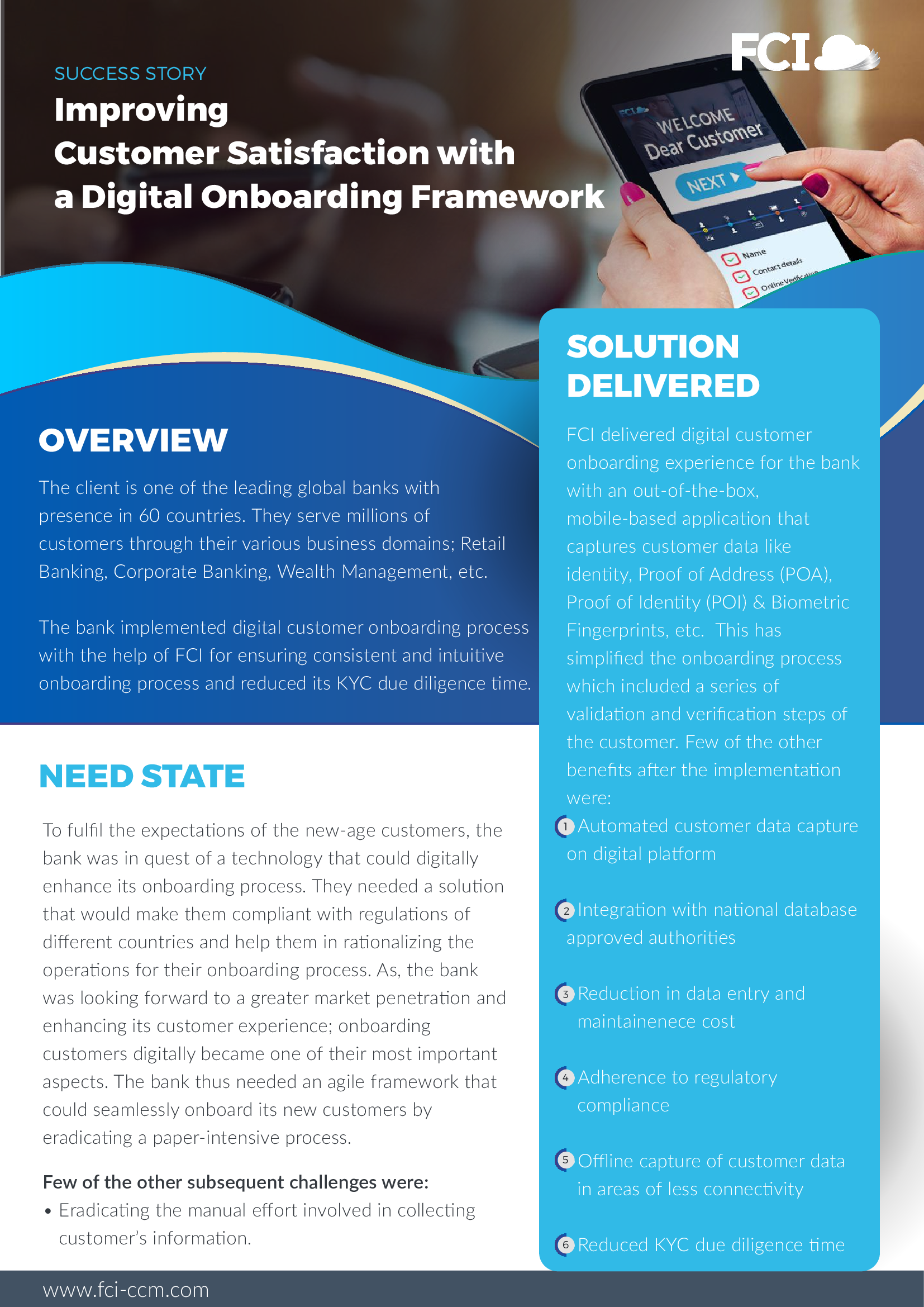 How A Leading Global Bank Streamlined its Digital Onboarding Process