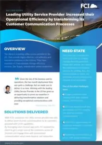Leading Utility Service Provider Increased its Operational Efficiency